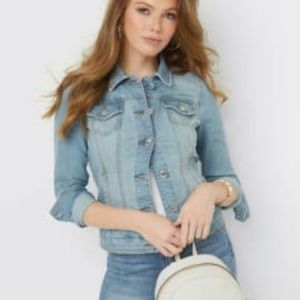 GUESS SLIGHTLY DISTRESS JEAN JACKET